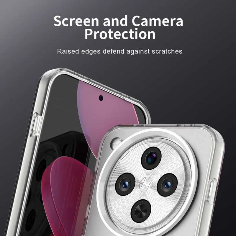 For Oppo Find X8 Pro 5G Magnetic Case PC+TPU+PET Anti-Drop Phone Cover - White