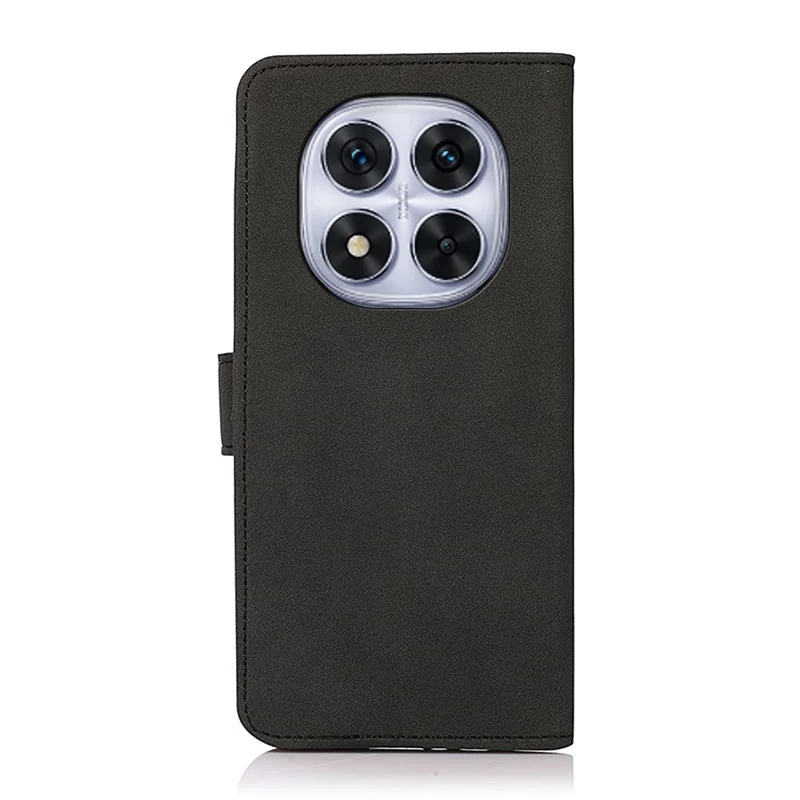 KHAZNEH Custodia a portafoglio in pelle PU per Xiaomi Redmi Note 14 Pro 4G - Nero