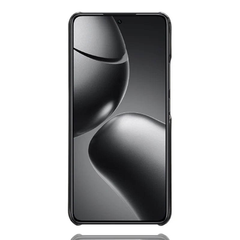 Per Xiaomi 14T Case Dual Card Slots PU Leather + Hard PC Phone Cover - Black