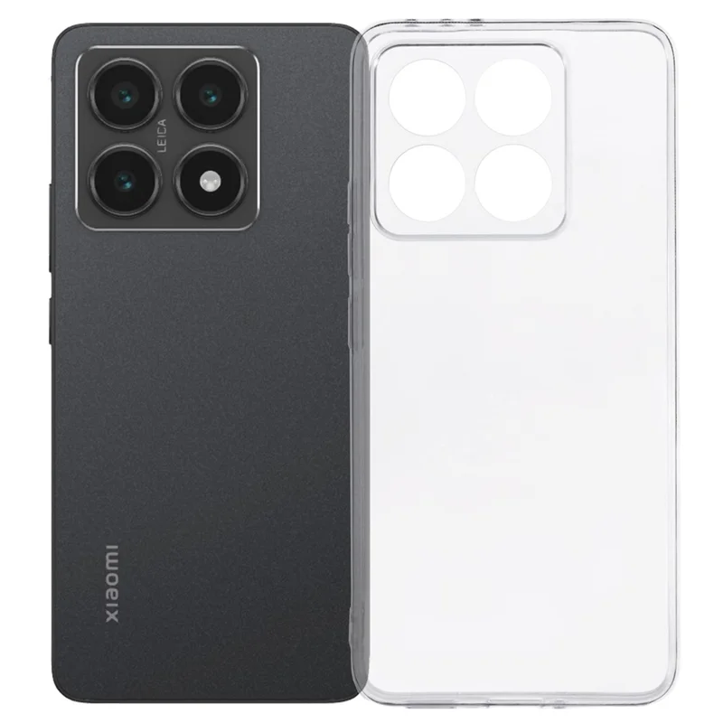 For Xiaomi 14T Case Watermark-Free 2.0mm Clear Phone TPU Cover
