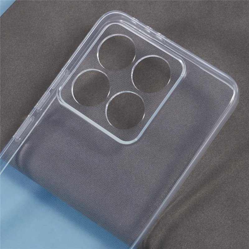 For Xiaomi 14T Case Watermark-Free 2.0mm Clear Phone TPU Cover