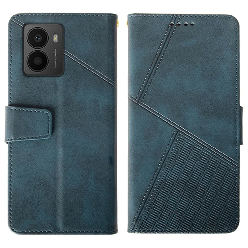 IDEWEI For HMD Fusion 5G Case Leather Wallet Phone Cover Stand Calf Texture - Blue