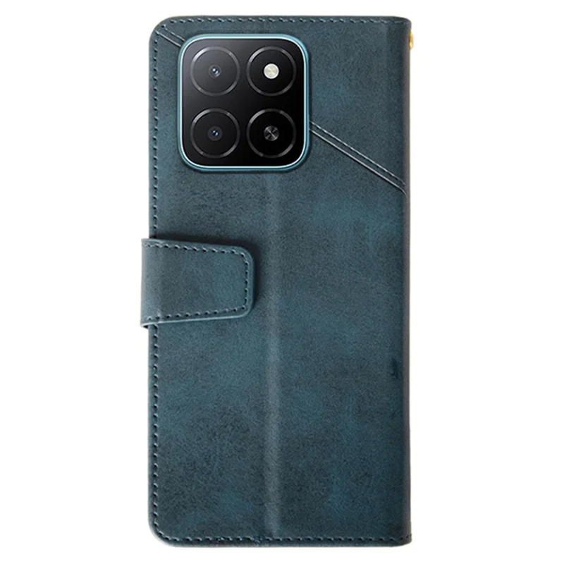 IDEWEI etui na Honor X5b, skórzane etui portfel z podstawką, faktura cielęca - niebieski
