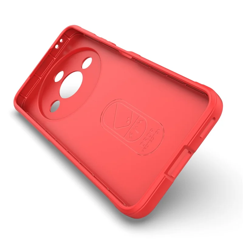 Voor Honor X60 5G hoesje Anti-val Zacht TPU Robuust Telefoon achterklep - Rood