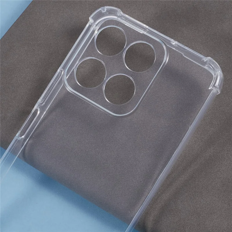 غطاء هاتف شفاف للشراء بالجملة لهاتف Honor X5b، غطاء TPU بزوايا مقوى (قص دقيق)