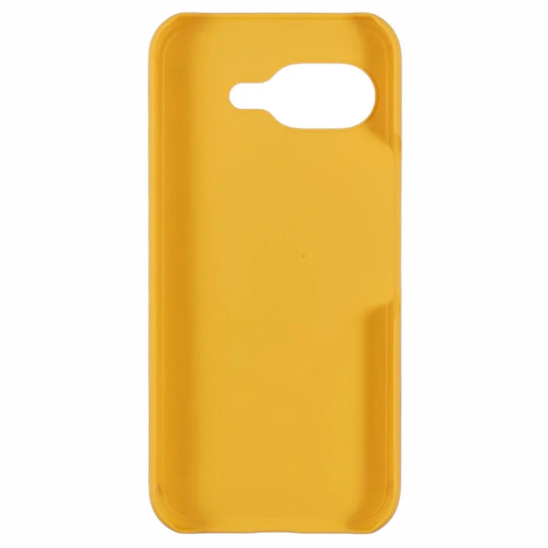 For Google Pixel 9a Case Hard PC Frosted Minimalist Phone Cover - Yellow