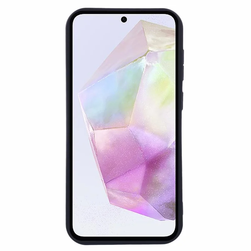Per Samsung Galaxy A36 5G Case Grooved Design TPU Anti-Slip Phone Cover - Nero