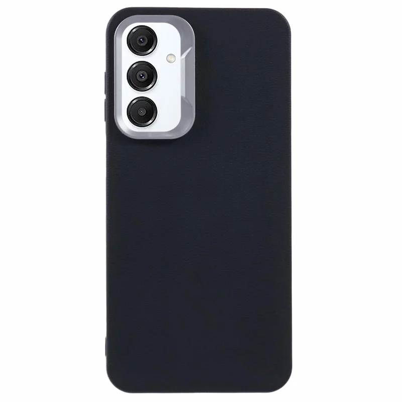 For Samsung Galaxy A16 5G  /  4G Case Leather Textured TPU Shockproof Phone Cover - Black