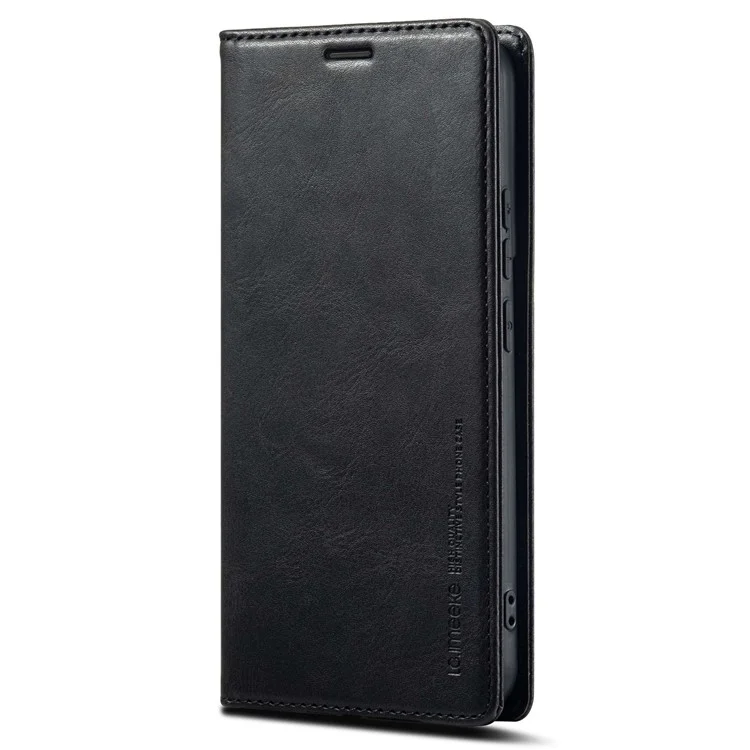 Lc. Imeeke Para Samsung Galaxy S22 5G Anti-scratch Phone Wallet Case Rfid Bloqueo de la Cubierta Del Teléfono Con Soporte - Negro