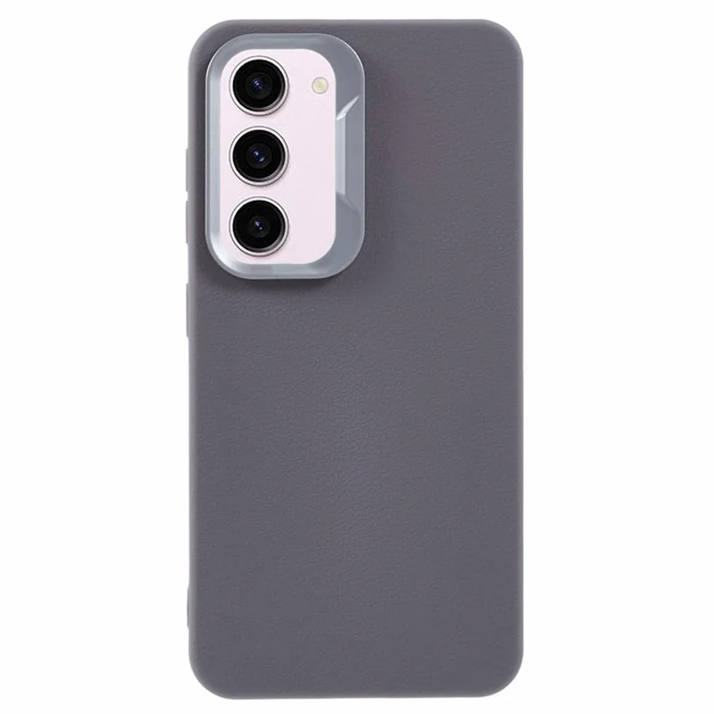 For Samsung Galaxy S23 Case Leather Textured TPU Shockproof Phone Cover - Grey
