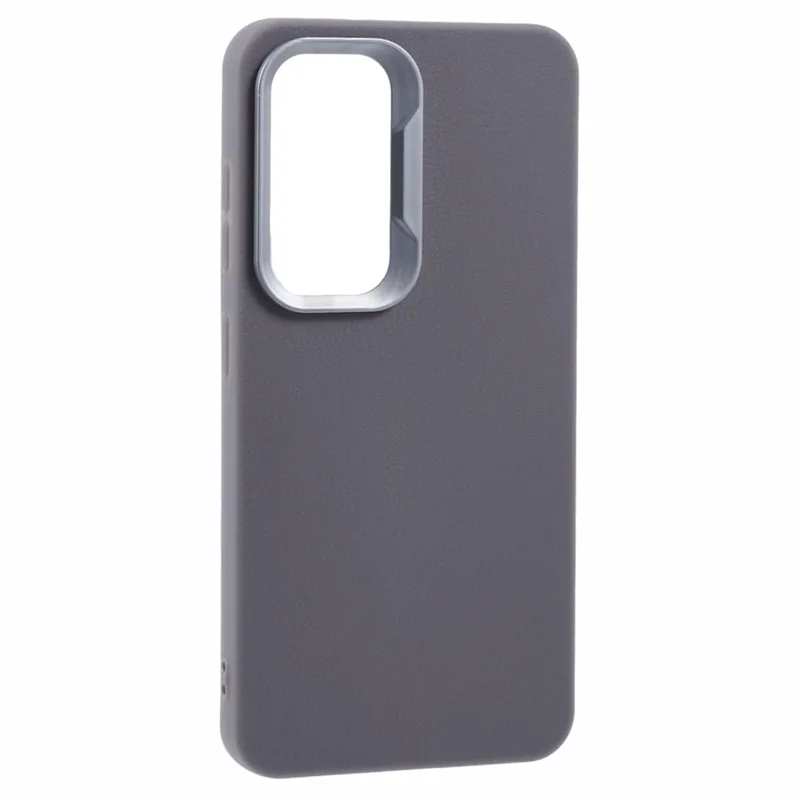 For Samsung Galaxy S23 Case Leather Textured TPU Shockproof Phone Cover - Grey