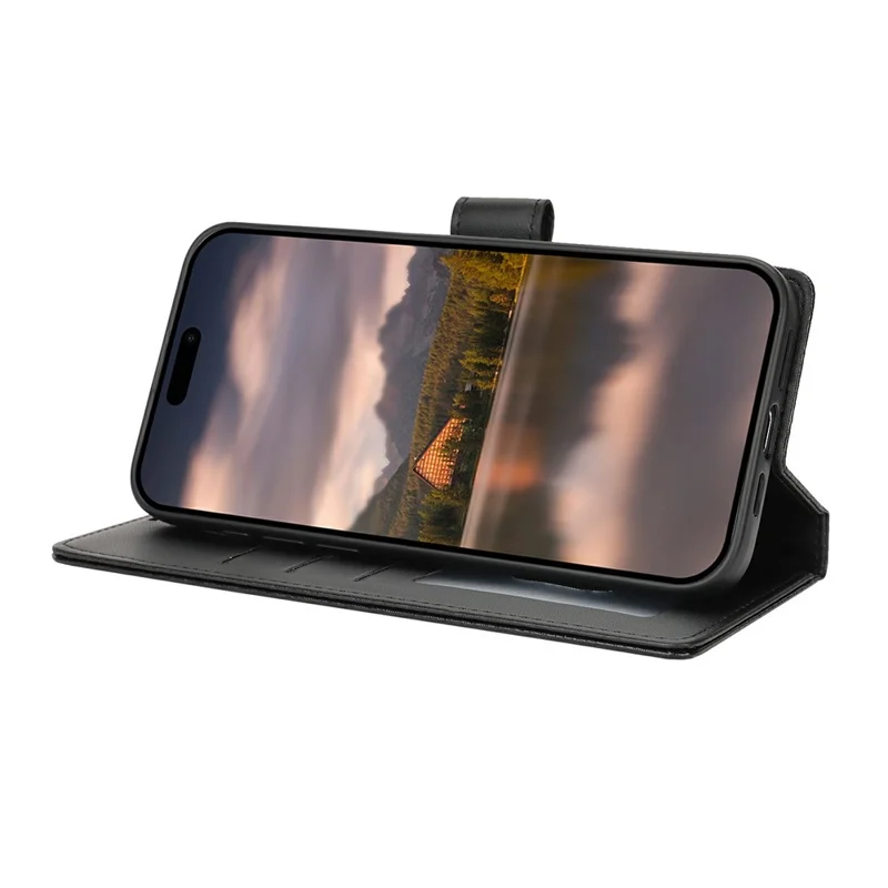 For Samsung Galaxy S24 Case with Hand Strap Flower Imprint Leather Wallet Phone Cover - Black