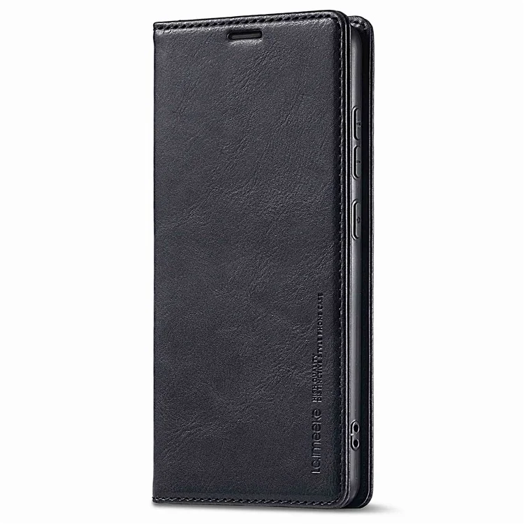LC.IMEEKE para Samsung Galaxy A52 4G / 5G / A52s 5G Funda de Teléfono Blindada RFID con Soporte Flip Wallet Cover - Negro