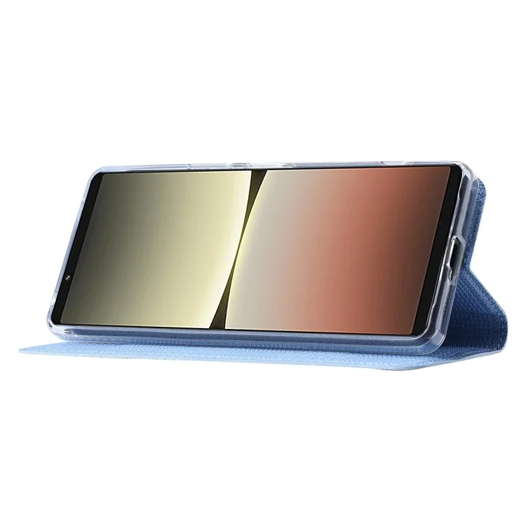 Serie VILI DH Per Sony Xperia 5 IV 5G PU Leather + TPU Pover Coperco Coperchi - Blu