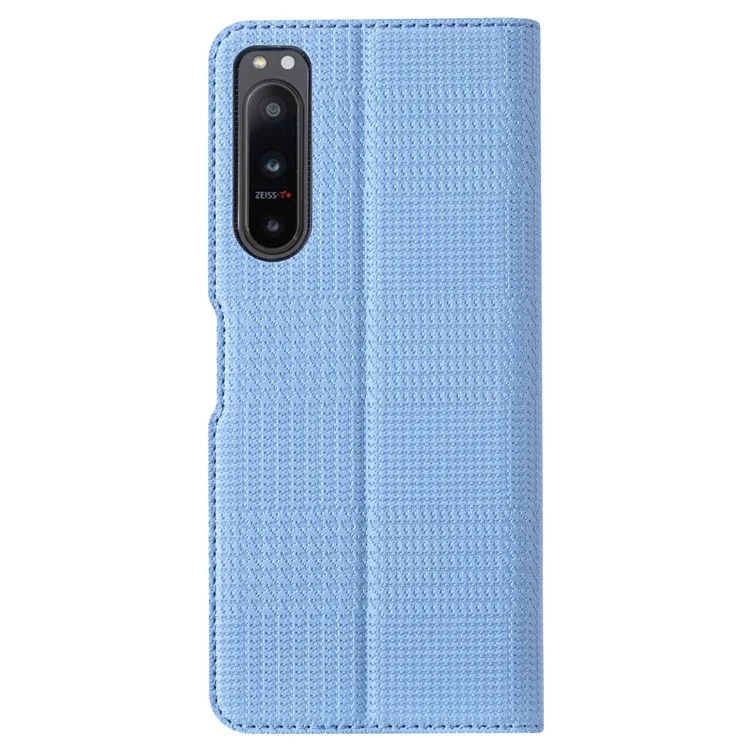 Serie VILI DH Per Sony Xperia 5 IV 5G PU Leather + TPU Pover Coperco Coperchi - Blu