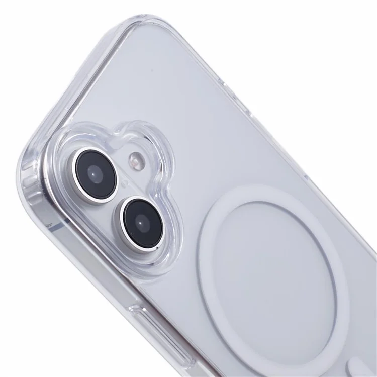For iPhone 16 Clear Case Compatible with MagSafe TPU+PC Back Cover