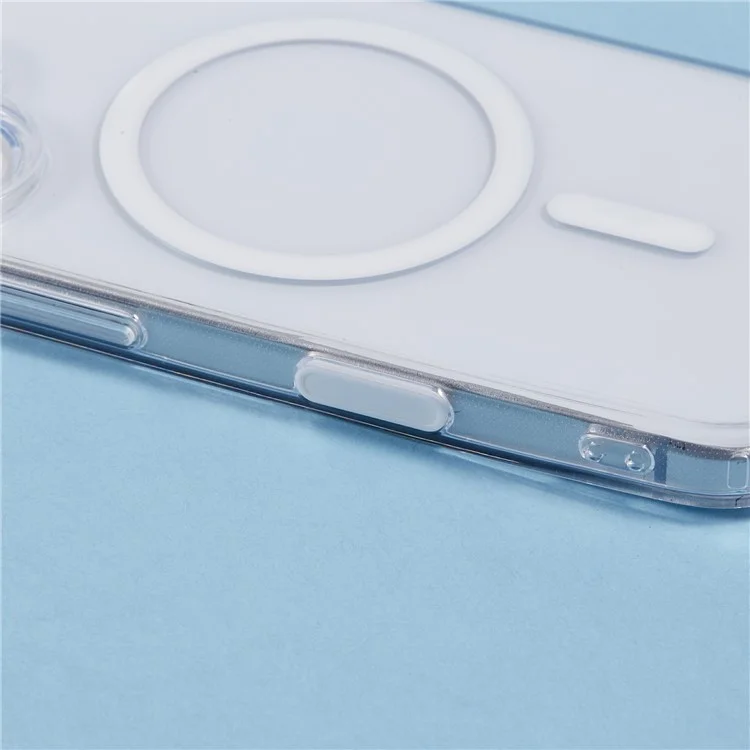 For iPhone 16 Clear Case Compatible with MagSafe TPU+PC Back Cover