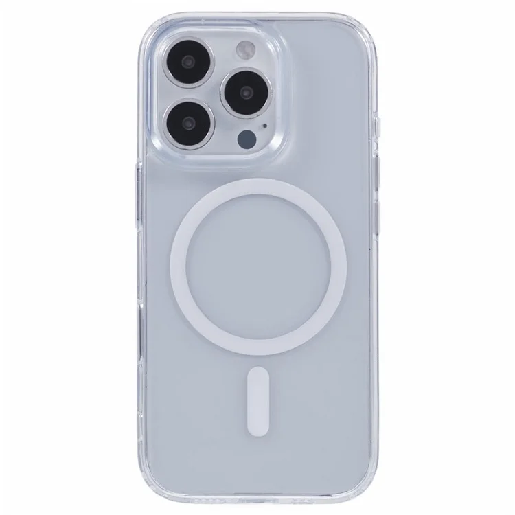 Funda transparente compatible con MagSafe para iPhone 16 Pro, con cubierta trasera de TPU+PC