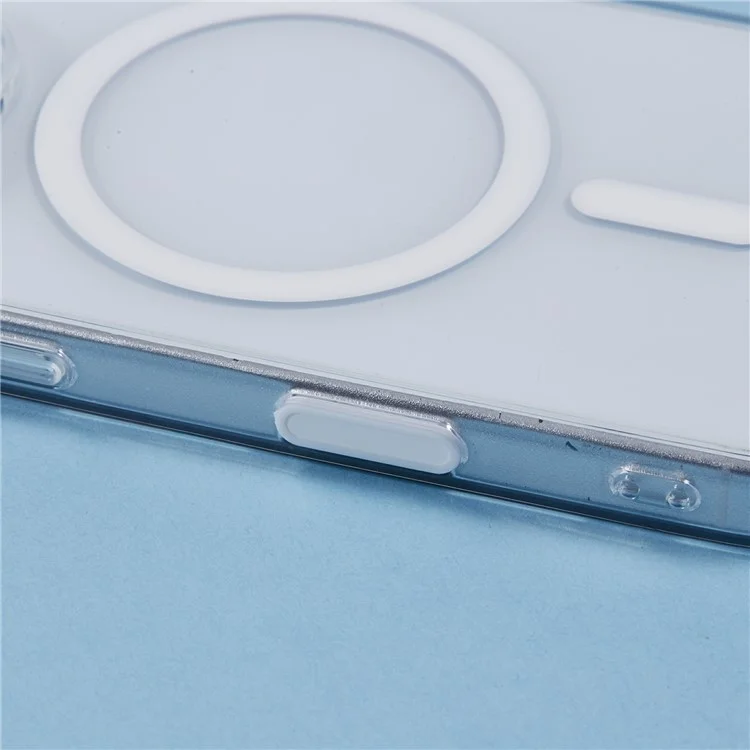 Funda transparente compatible con MagSafe para iPhone 16 Pro, con cubierta trasera de TPU+PC
