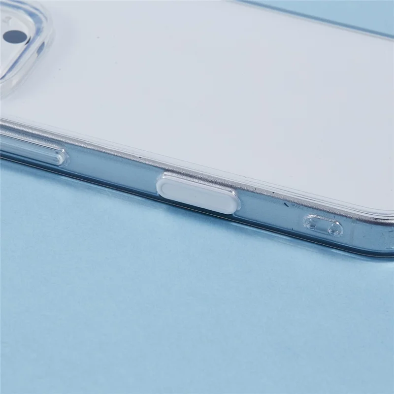 For iPhone 16 Pro Clear Case TPU+PC Back Cover with Touch Button Photography