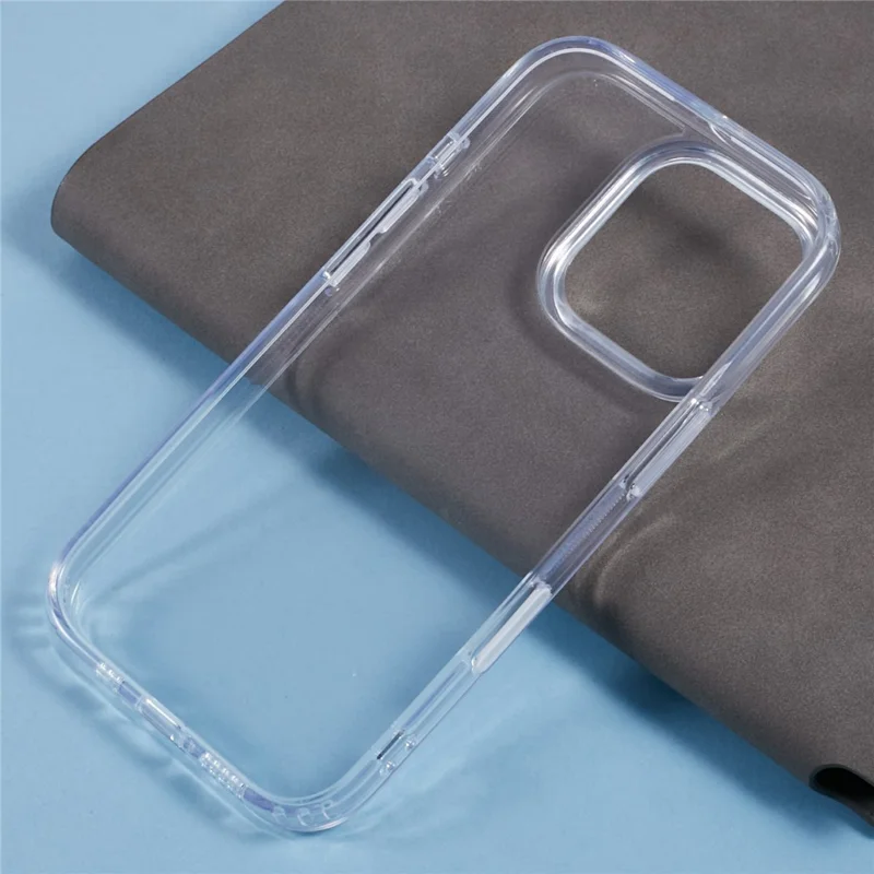 For iPhone 16 Pro Clear Case TPU+PC Back Cover with Touch Button Photography