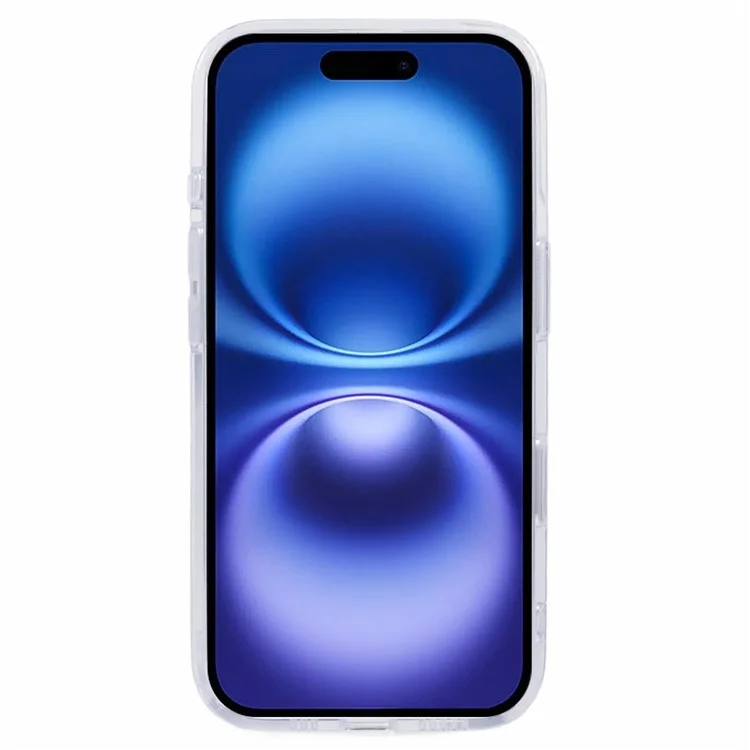 For iPhone 16 Clear Case TPU+PC Back Cover with Touch Button Photography