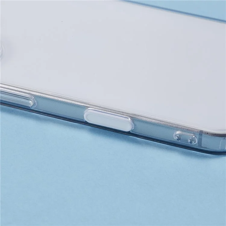 For iPhone 16 Clear Case TPU+PC Back Cover with Touch Button Photography