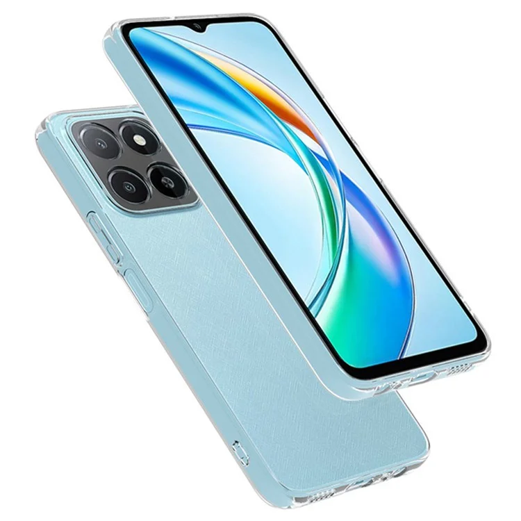 For Honor X5b Clear Phone Case Ultra-Thin Flexible TPU Back Cover