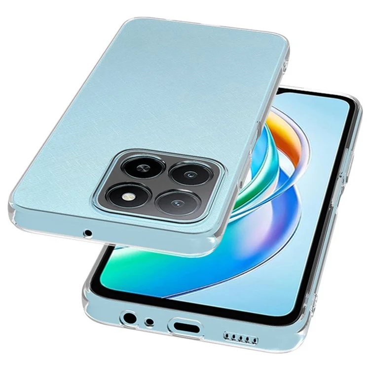 For Honor X5b Clear Phone Case Ultra-Thin Flexible TPU Back Cover