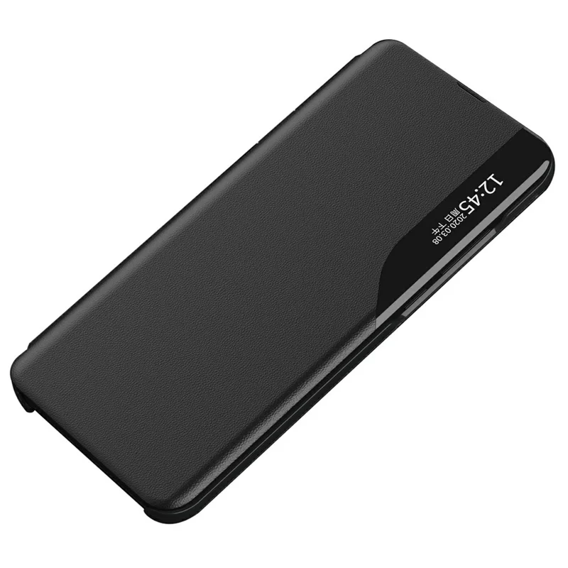 Étui pour Samsung Galaxy S25+ avec support, protection intégrale en cuir - Noir