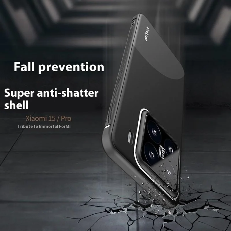 Q.COO For Xiaomi 15 Pro TPU Case Contrast Color Skin-Touch Phone Cover - White