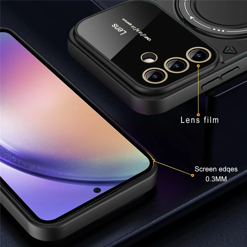 For Samsung Galaxy S25+ Case Rotating Magnetic Kickstand PC+TPU Phone Cover - Black

Für Samsung Galaxy S25+ Hülle Drehbarer Magnetischer Ständer PC+TPU Handyhülle - Schwarz