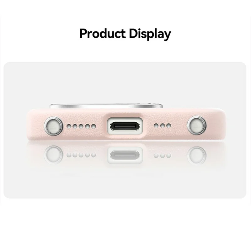 PYNANA PN-16F2 For iPhone 16 Pro Max Case Compatible with MagSafe PC+PU Phone Cover - Pink
