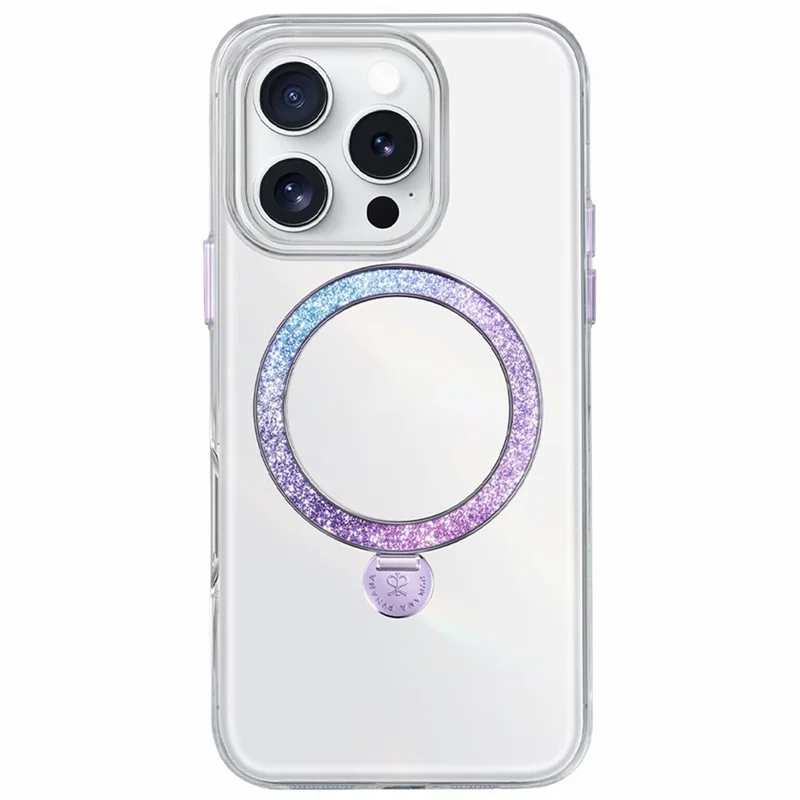 PYNANA PN-16G4 For iPhone 16 Pro Max Kickstand Cover Compatible with MagSafe PC+TPU Case - Purple