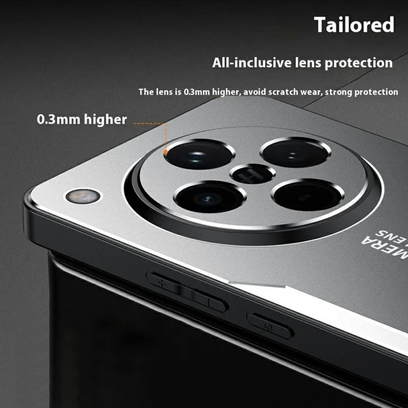 For Oppo Find X8 5G Phone Case Aluminium Alloy TPU PC Back Cover - Gold