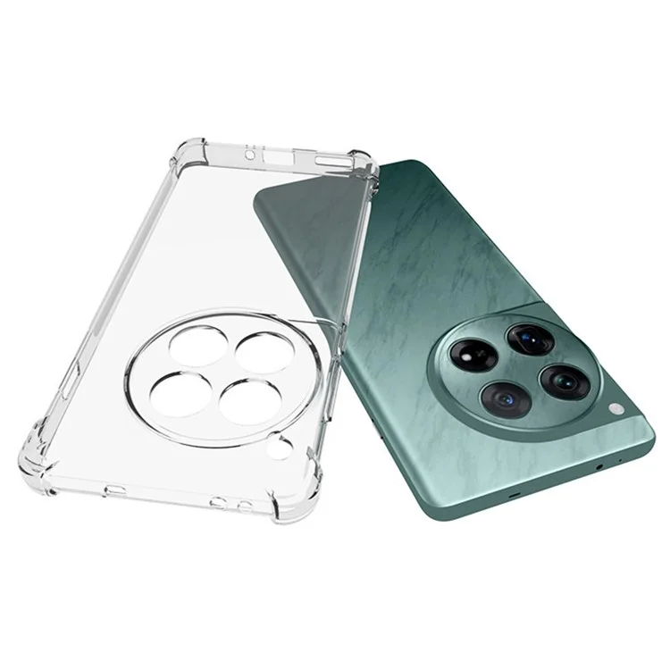 WANLONFENG WL Series for OnePlus 12 5G TPU Case 2.0mm Phone Cover with Tempered Glass Film