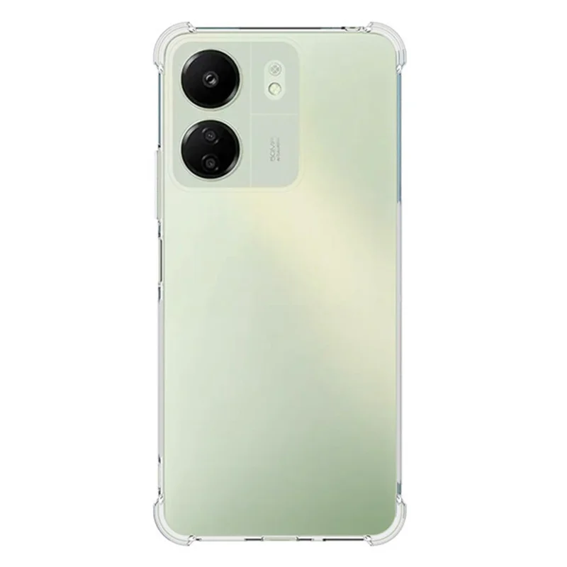 WANLONFENG WL Series for Xiaomi Redmi 13C 4G TPU Case 2.0mm Phone Cover with Tempered Glass Film