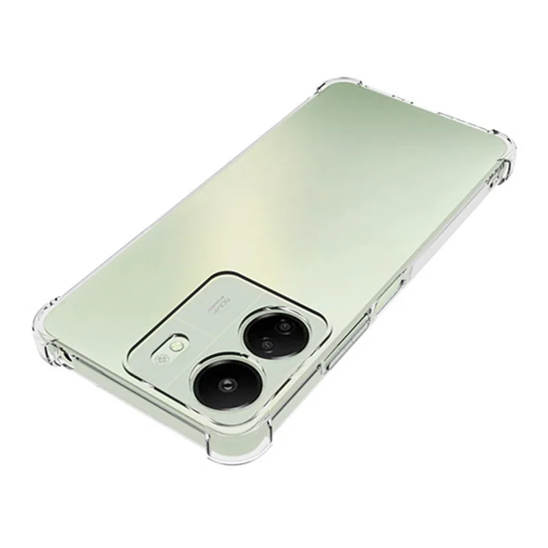 WANLONFENG WL Series for Xiaomi Redmi 13C 4G TPU Case 2.0mm Phone Cover with Tempered Glass Film
