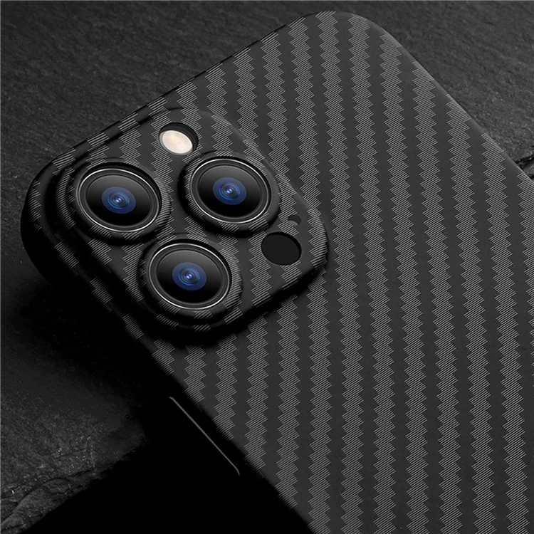 X-LEVEL Nano Kevlar Series Магнитный чехол для iPhone 14 Pro, чехол для телефона с текстурой из углеродного волокна и арамидного волокна, защита от царапин, тонкий дизайн - черный