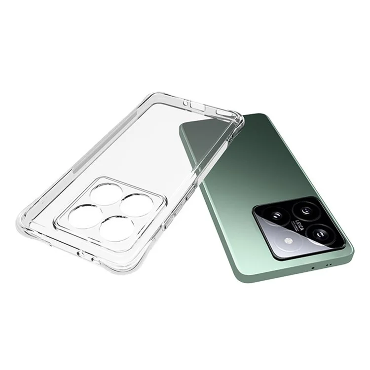 WANLONFENG WL Series For Xiaomi 14T Pro TPU Case 2.0mm Phone Cover with Tempered Glass Film