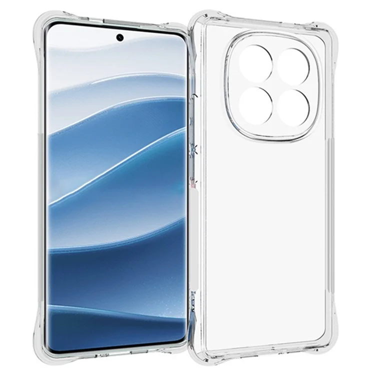 WANLONFENG WL Series for Xiaomi Redmi Note 14 Pro+ 5G TPU Case 2.0mm Phone Cover with Tempered Glass Film