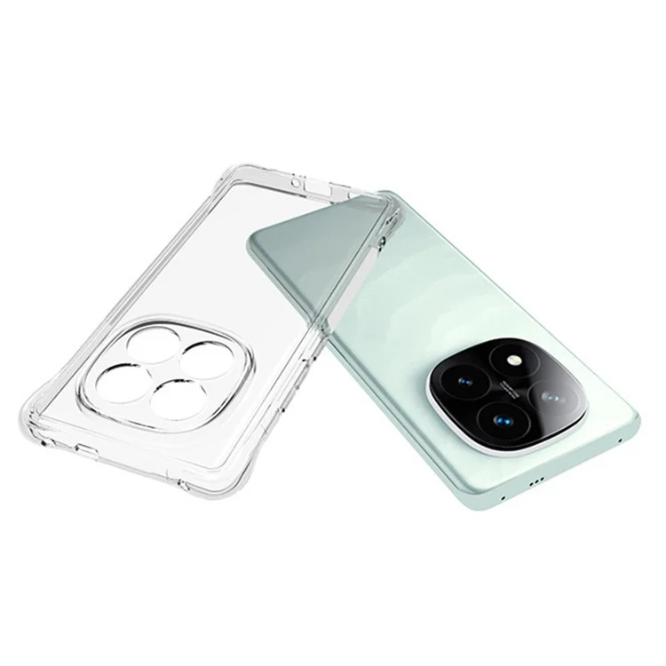 WANLONFENG WL Series for Xiaomi Redmi Note 14 Pro+ 5G TPU Case 2.0mm Phone Cover with Tempered Glass Film