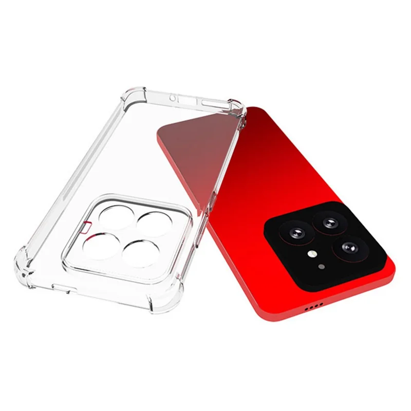 WANLONFENG WL Series for Xiaomi 14 Pro TPU Case 2.0mm Phone Cover with Tempered Glass Film