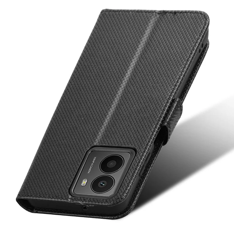 For HMD Fusion 5G Case PU Leather Diamond Texture Wallet Phone Cover - Black