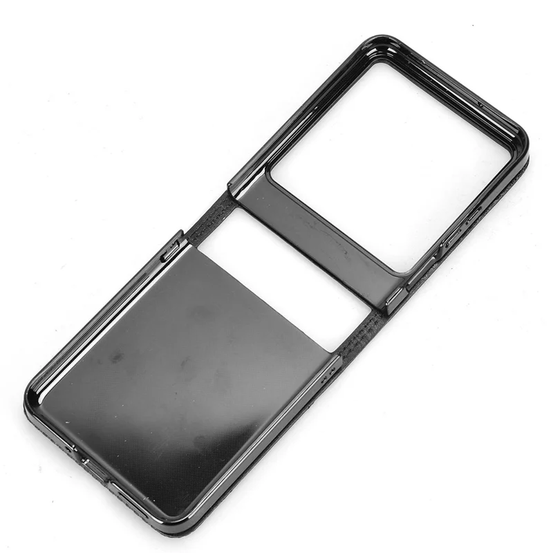 For Infinix Zero Flip 5G X6962 Case Retro Texture Leather+PC Phone Cover with Card Slot - Brown