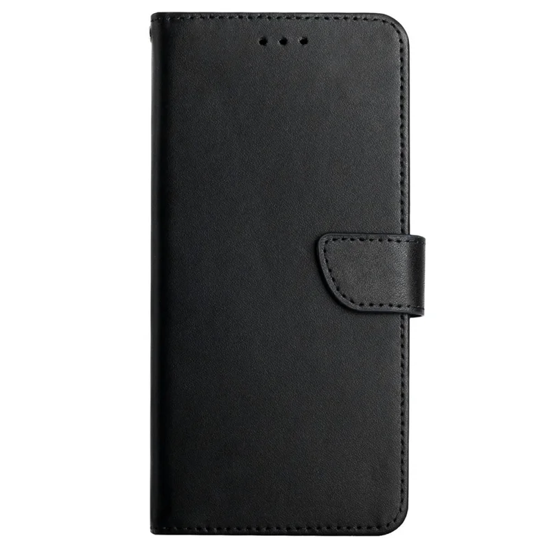 HT02 For Xiaomi 15 Case Genuine Cow Leather Phone Cover Nappa Texture - Black