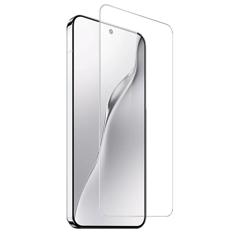NORTHJO For Xiaomi 15 TPU Phone Case+Tempered Glass Film (Support Fingerprint Unlock) - Transparent