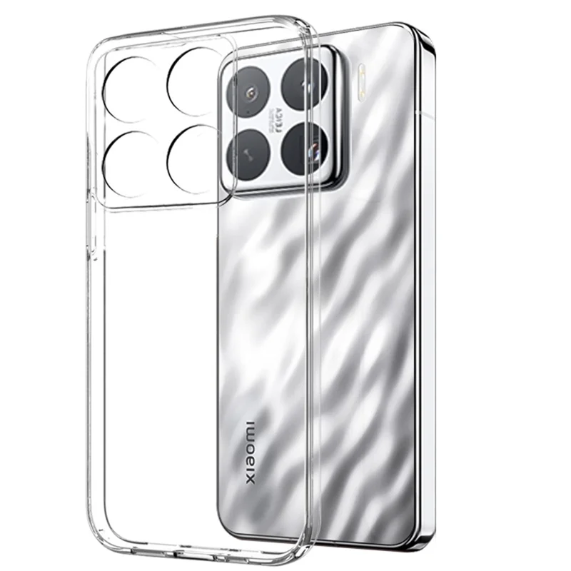 NORTHJO For Xiaomi 15 Pro TPU Phone Case+3D Curved Tempered Glass Film (Support Fingerprint Unlock)