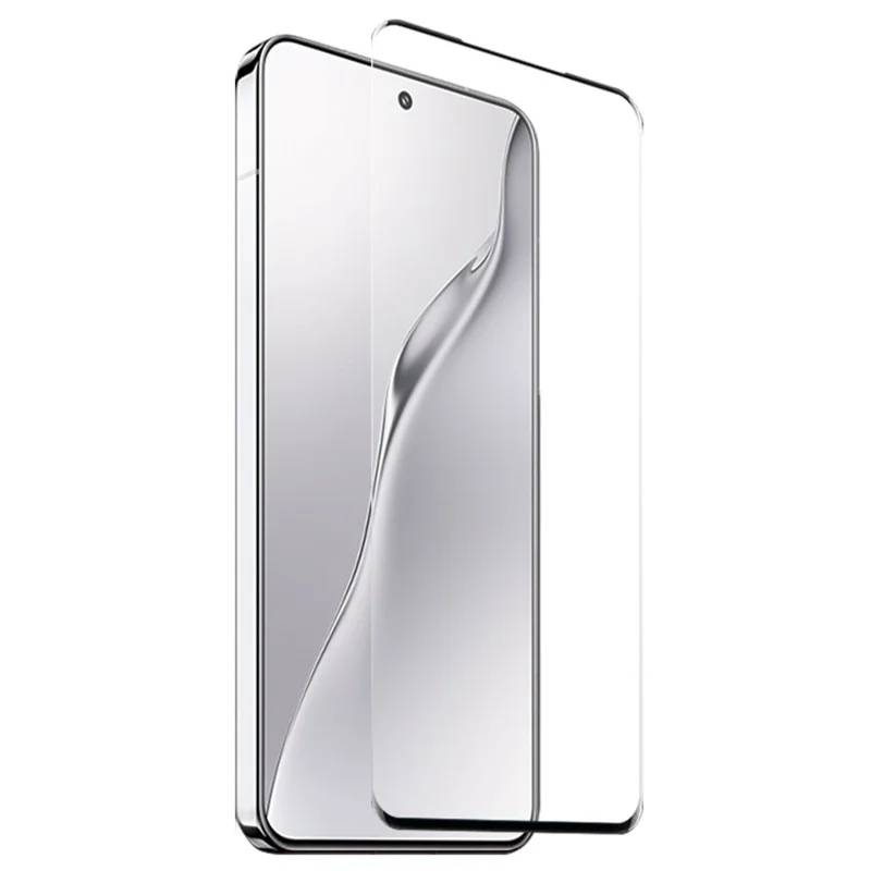 NORTHJO For Xiaomi 15 Pro TPU Phone Case+3D Curved Tempered Glass Film (Support Fingerprint Unlock)