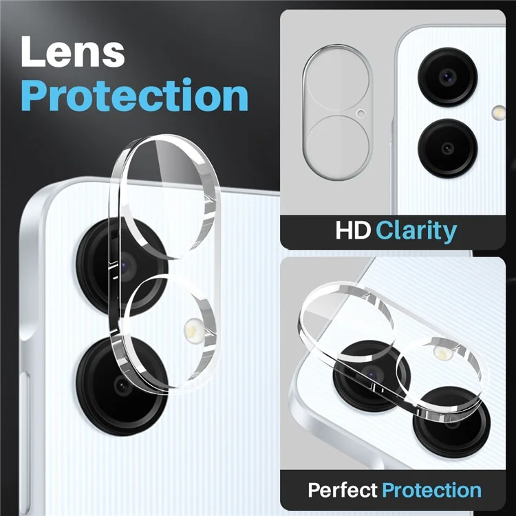 Funda para Samsung Galaxy A06 NORTHJO, cubierta de teléfono transparente de PC+TPU con película de pantalla + película de lente.